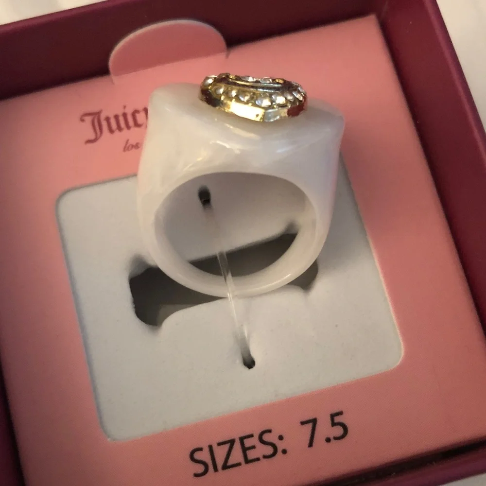 Juicy Couture white pearlescent